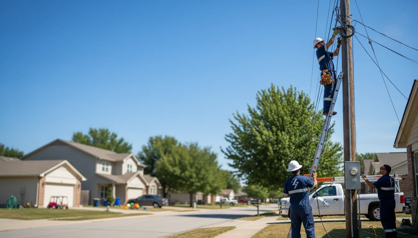 Residential electrician providing installation services in Thompson, MO